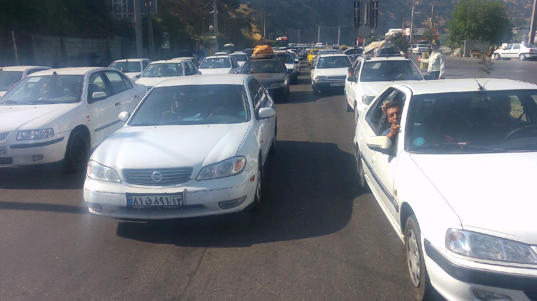 ترافیک سنگین در آزاد راه رشت- قزوین