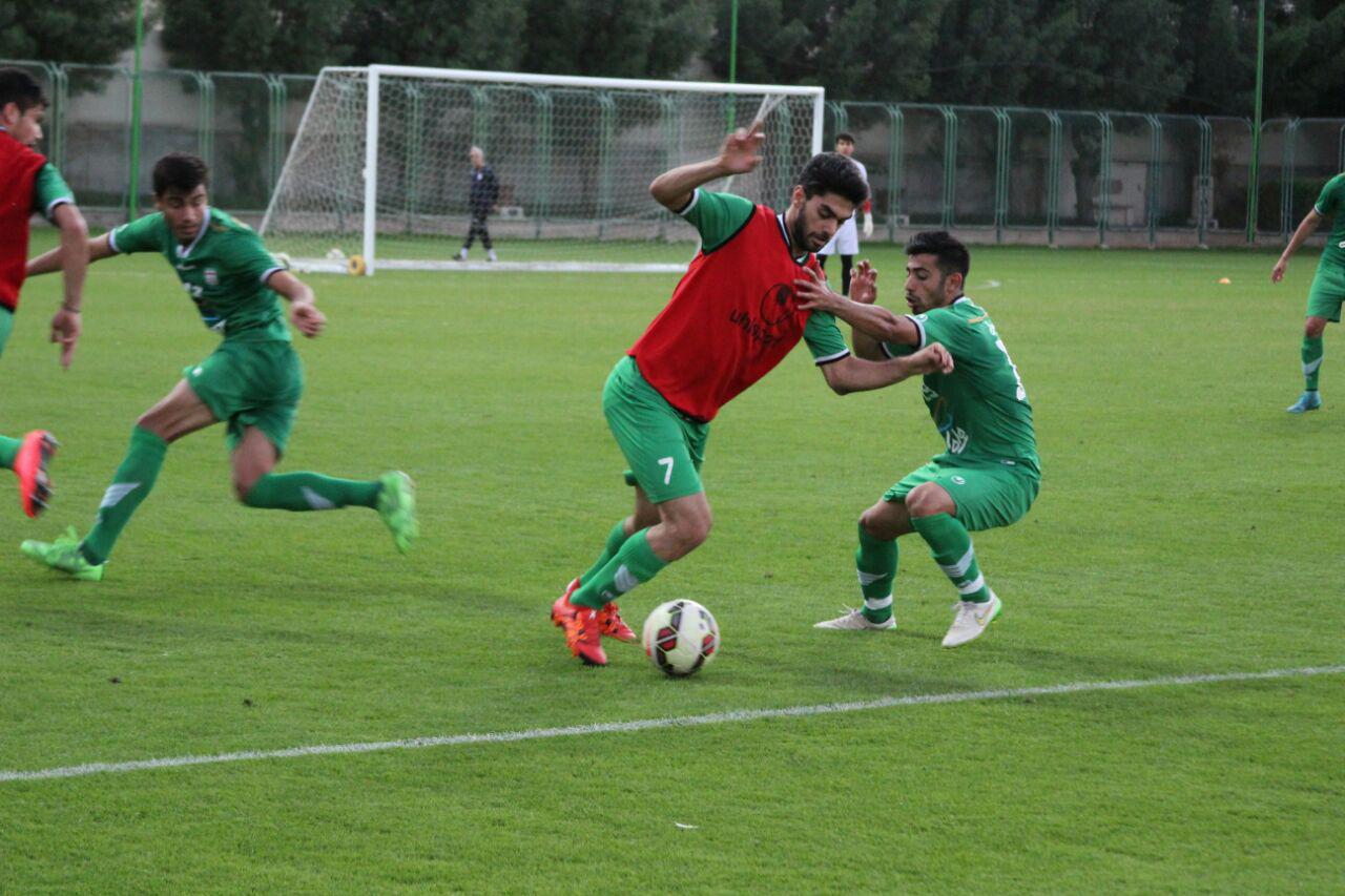 تمرين تيم اميد در ورزشگاه الفرافه برگزار شد