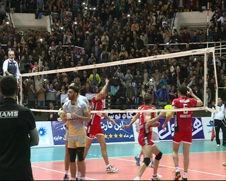 پیروزی تیم والیبال شهرداری ارومیه مقابل کاله آمل