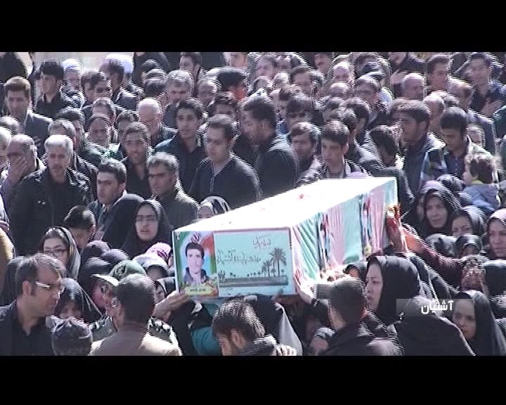 تشیع پیکر یک شهید در آشتیان