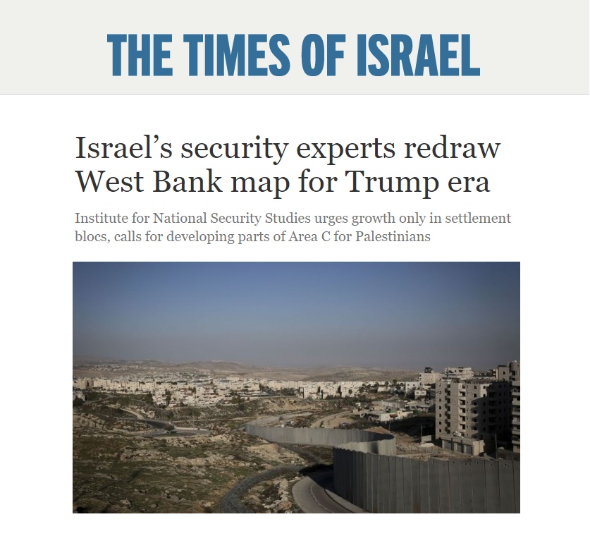 کارشناسان امنیتی اسرائیل نقشه کرانه باختری را در دوره ترامپ بازتعریف می کنند