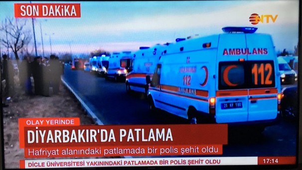 انفجار در دیاربکر ترکیه با 10 کشته و مجروح
