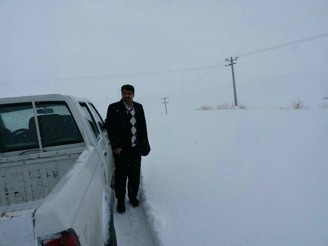 تداوم بارش سنگین برف در جنوب استان