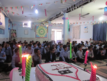 جشن تکلیف دانش آموزان پسر در چرام