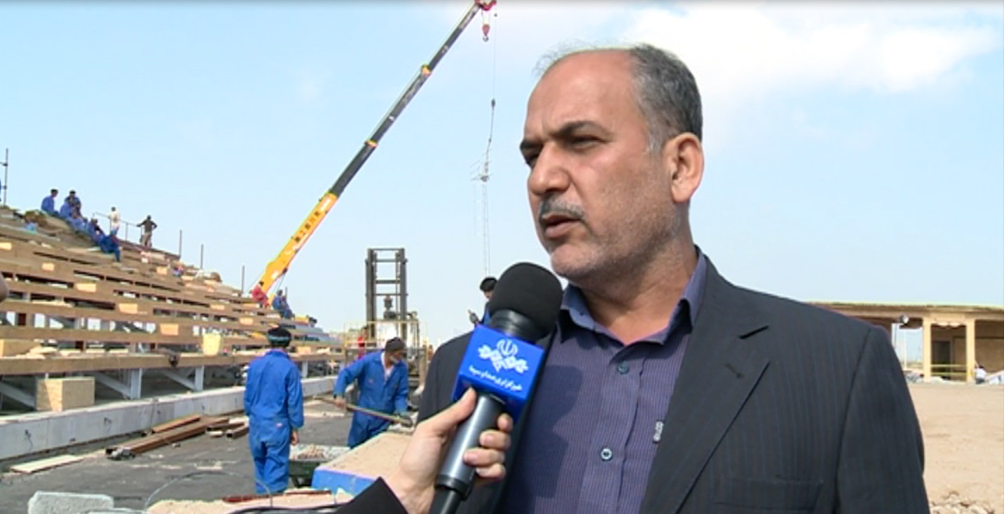 ساخت ورزشگاه ساحلی بوشهر امشب به پایان می‌رسد