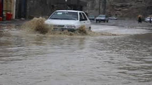 بارش شدید باران و آب گرفتگی معابر