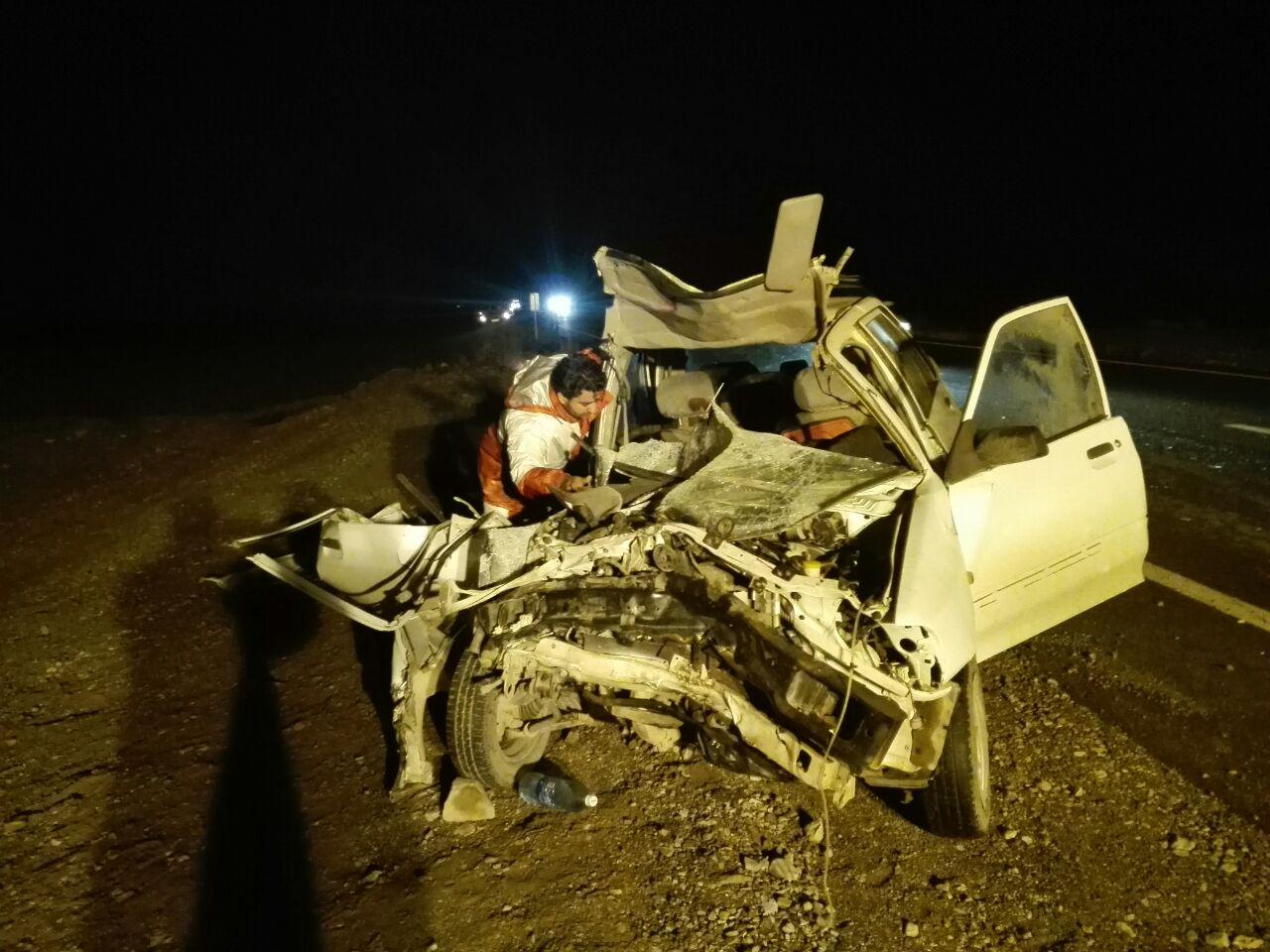 سه کشته ومجروح در تصادف کرمان -بم