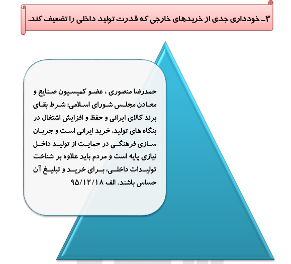 رصد توصیه های ده گانه مقام معظم رهبری درحوزه اقتصاد مقاومتی(46)