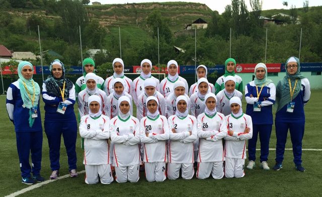 برد دختران فوتبالیست نونهال مقابل ازبکستان