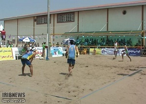 آغار مسابقات والیبال ساحلی قهرمانی در گلستان