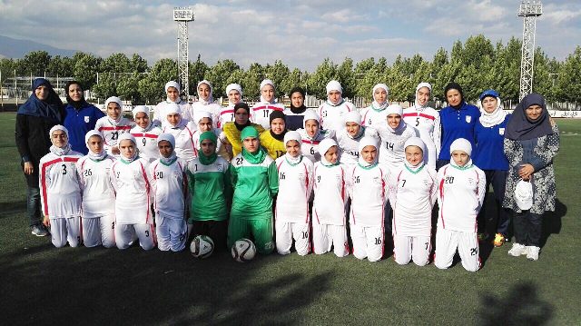 پایان تمرینات تیم ملی فوتبال دختران نوجوان