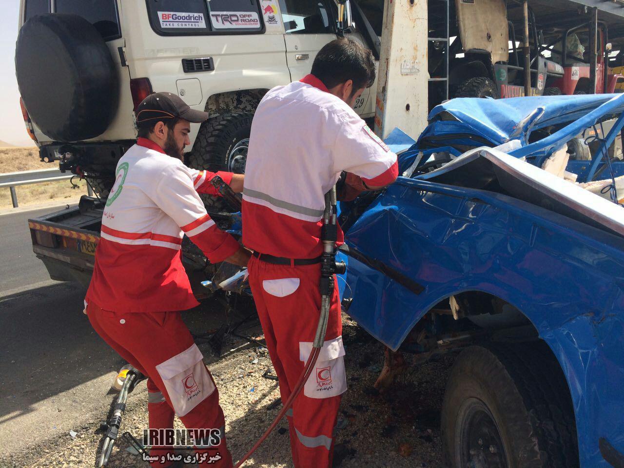 دو کشته و زخمی در تصادف مسیر همدان به ساوه