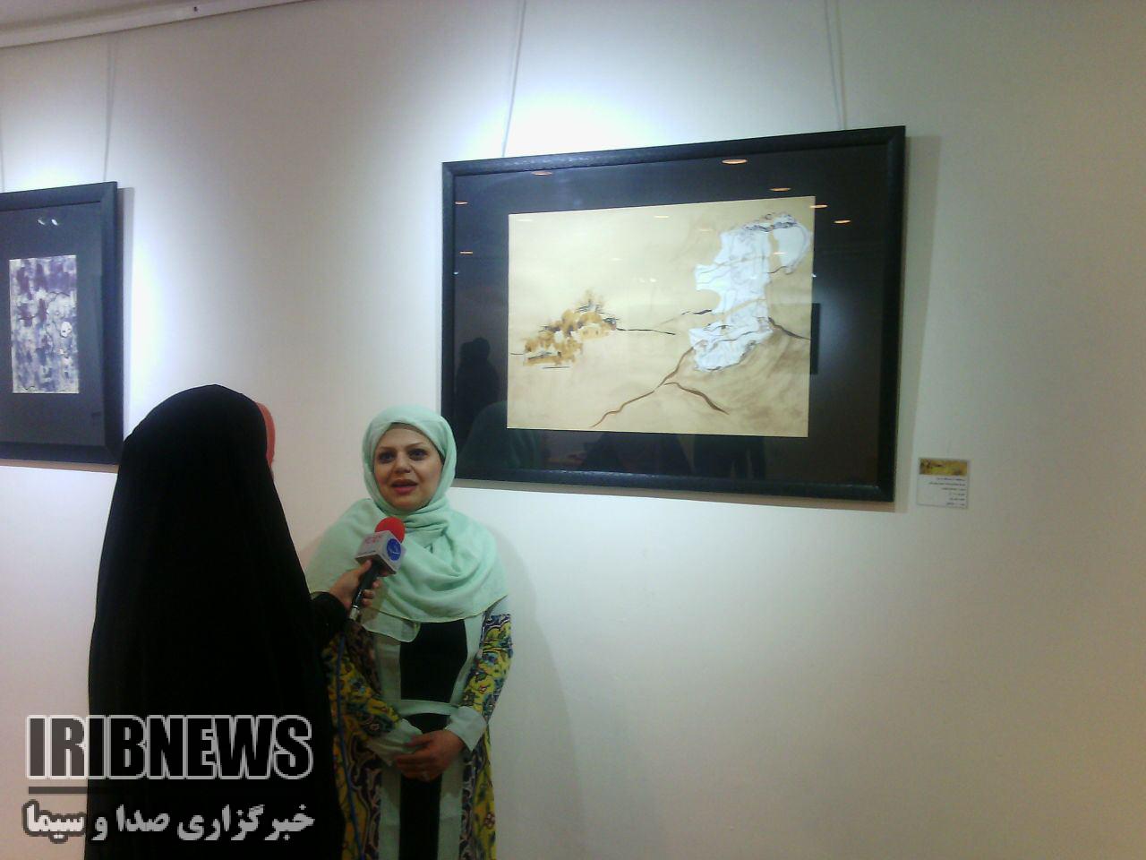 برپایی نمایشگاه نقاشی با موضوع خشکسالی در زاهدان