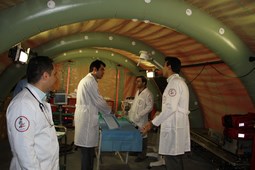 افتتاح دومین بیمارستان صحرایی در شهرستان لردگان