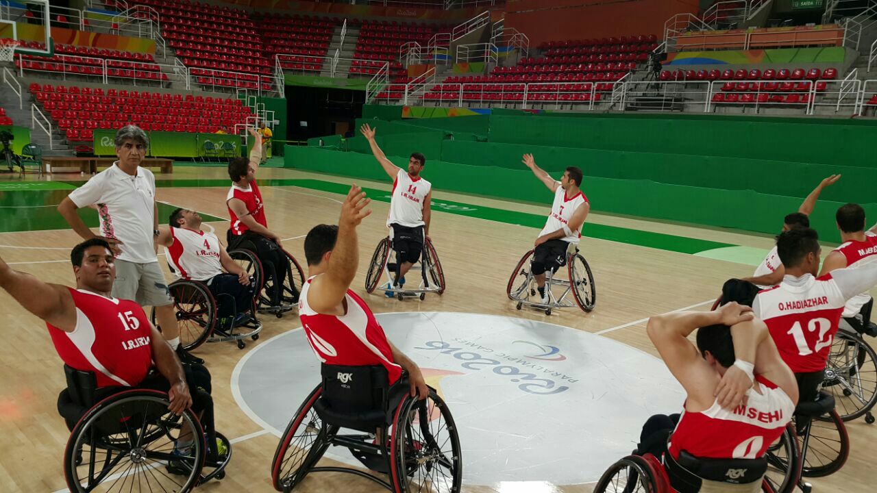 پارالمپیک ریو؛ بسکتبالیست ها تمرین کردند