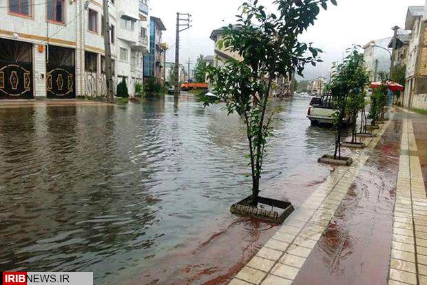 کاهش دما و بارش  باران در مازندران