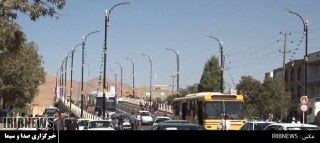 افتتاح پل روگذر بلوار کردستان در سقز