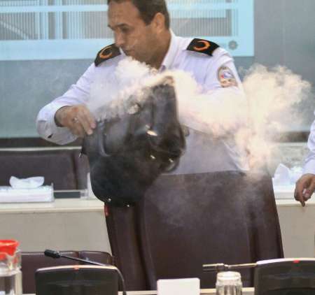 انفجار پاوربانک در سازمان آتش نشانی مشهد