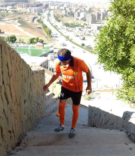 روپایی زدن ورزشکار خوزستانی در مسیر شهدا
