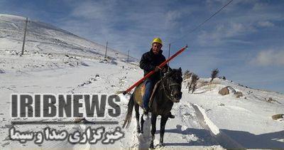 ماموران اسب سوار برق ۴ روستای ورزقان را وصل کردند