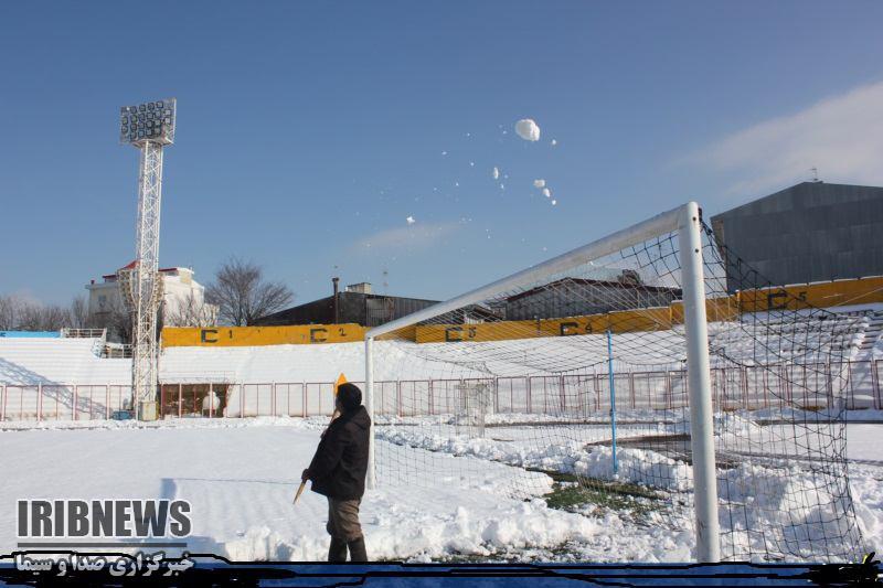 لغو دوباره مسابقه فوتبال سپیدرود رشت به دلیل بارش برف