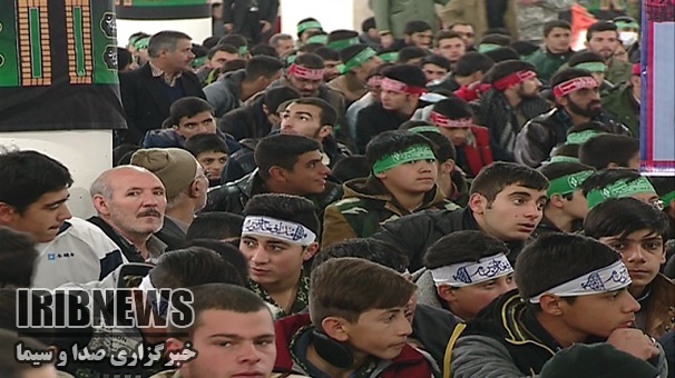 تجمع بزرگ بسیجیان در زنجان