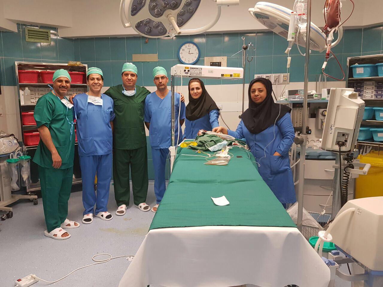 جراحی مغز نوزاد 32 هفته در بیمارستان شهید صدوقی یزد
