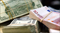 افزایش نرخ مبادله‌ای دلار و یورو در آخرین روز دی