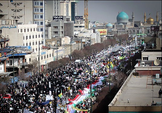 برگزاری راهپیمایی 22بهمن در صد شهر خراسان رضوی