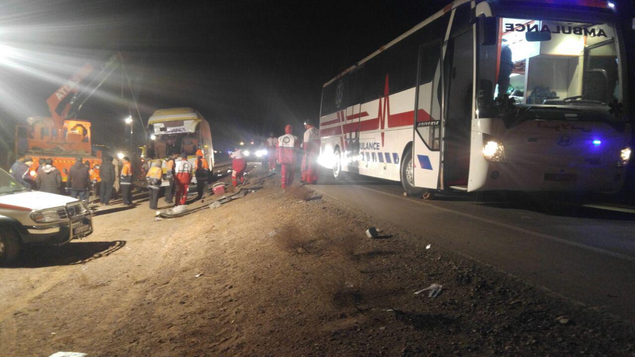 9 کشته در واژگونی اتوبوس دیهوک- فردوس