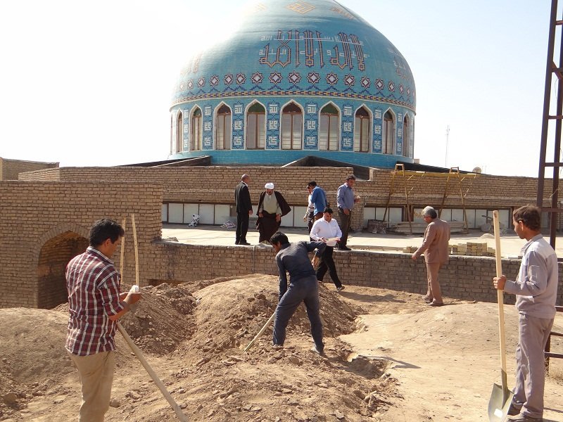 مرمت مسجد جامع قاجاری دربردسکن