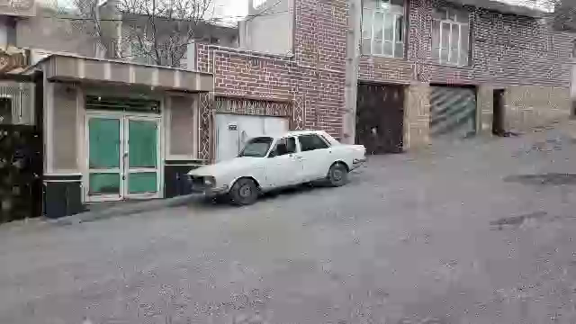 بارش برف در روستای عنصرود اسکو