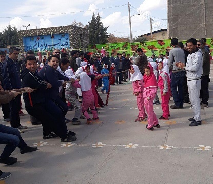 برگزاری المپیاد ورزشی درون مدرسه ای با حضور پدران