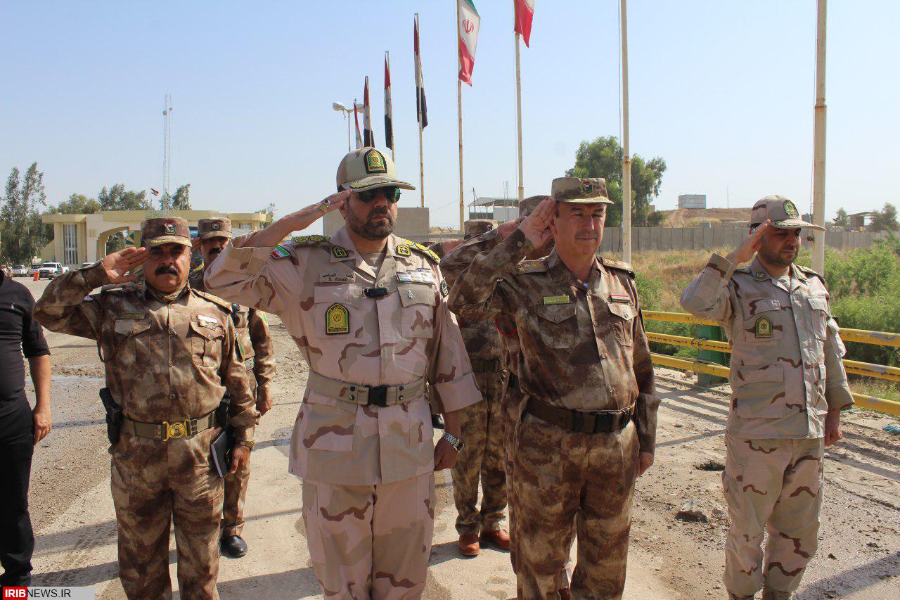 دیدار کلانتران مرزی قصرشیرین وسلیمانیه عراق با یکدیگر