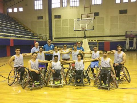 ملی پوشان تیم بسکتبال با ویلچر جوانان در اردوی آمادگی