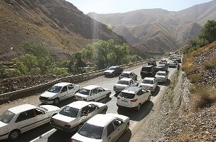 ترافیک پرحجم و روان در جاده های مازندران