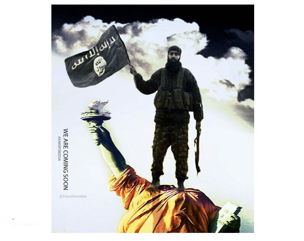 پوستر تهدیدآمیز رسانه نزدیک به داعش