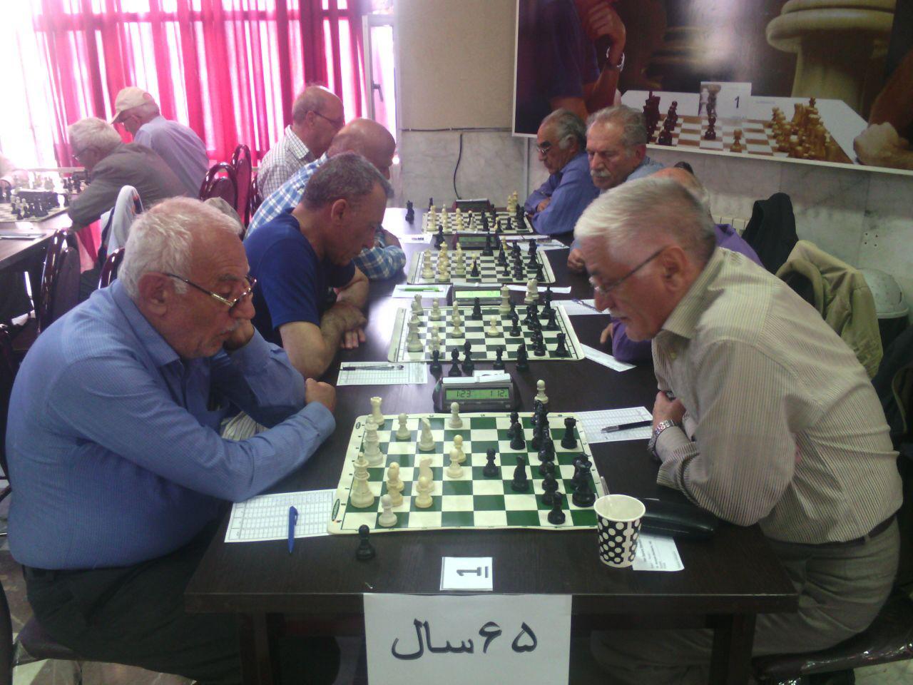 نتایج دور پنجم رقابت های شطرنج  پیشکسوتان کشور