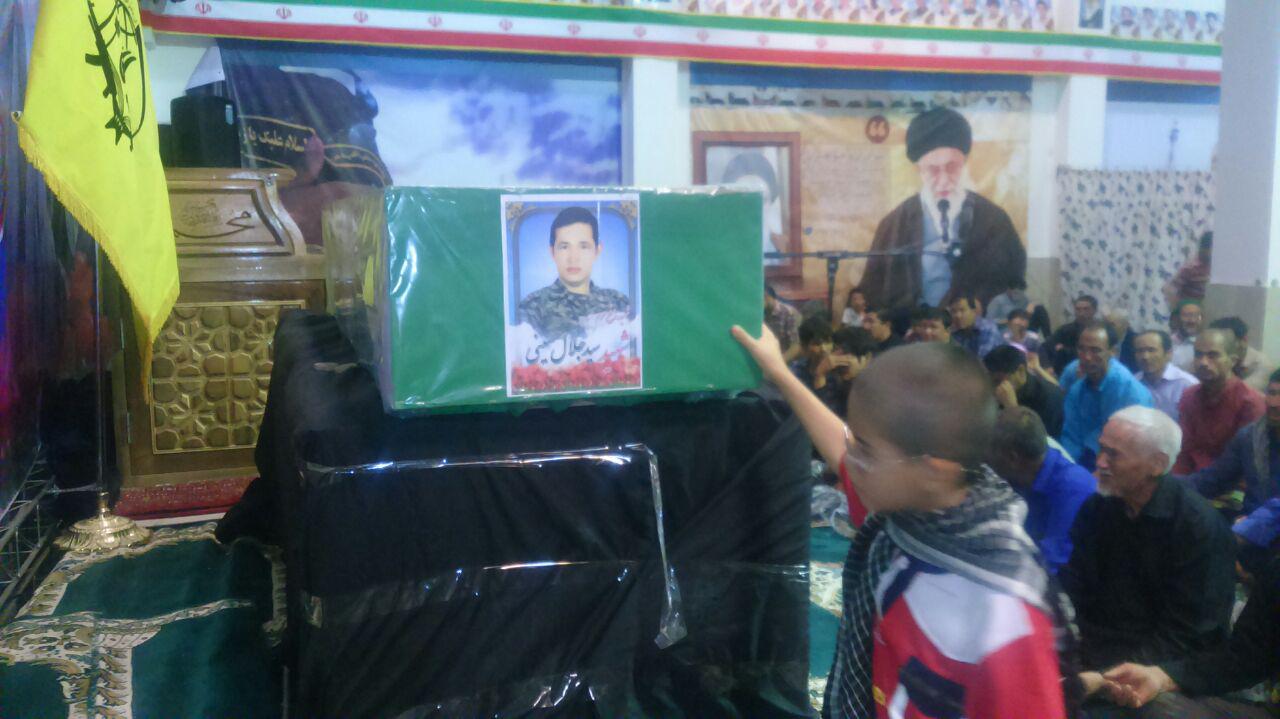مراسم تشییع شهید مدافع حرم در مشهد