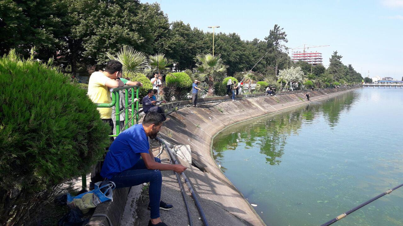 مسابقه ماهیگیری در لاهیجان