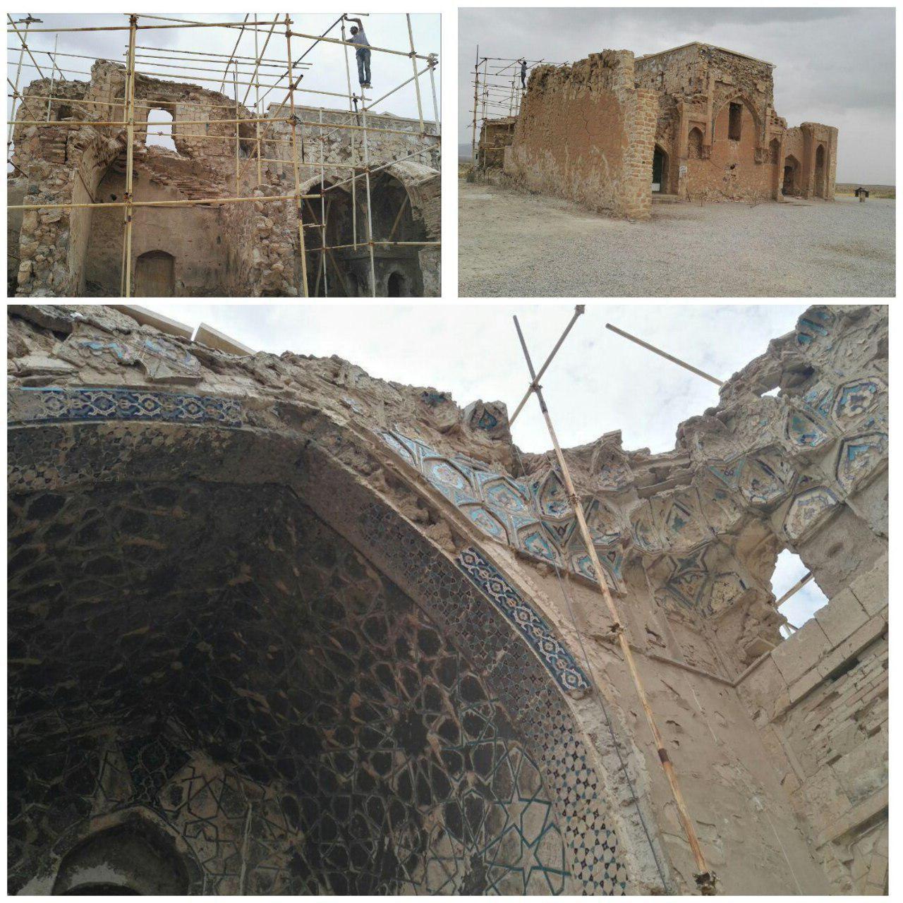 مرمت تنها بنای مانده از دوره تیموری و ایلخانی فارس