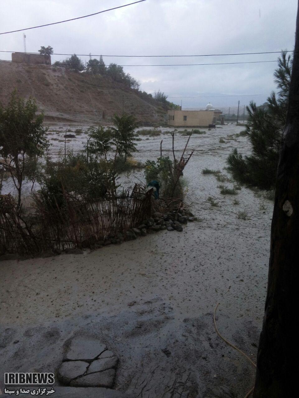 وقوع سیلاب در مناطقی از خراسان شمالی