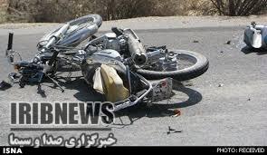 یک کشته در برخورد موتورسیکلت با سواری پژو پارس