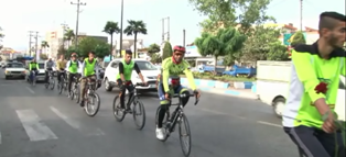 اعزام کاروان دوچرخه سواری آمل به یاد شهید حججی به مشهد مقدس
