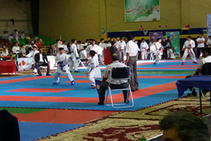 آغاز  مسابقات بین المللی کاراته جام نقش جهان در نجف آباد