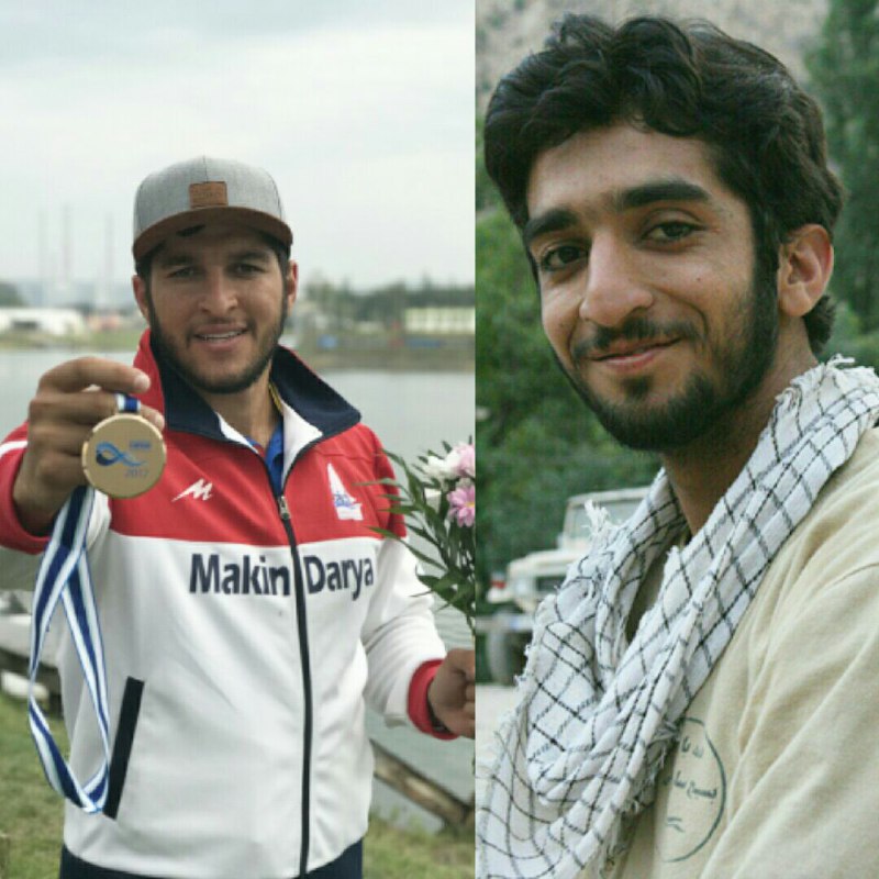 تقدیم نخستین مدال جهانی تاریخ  قایقرانی ایران به شهید