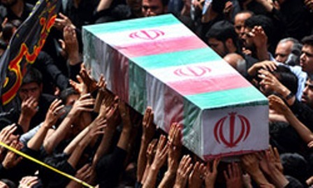 تشییع پیکرهای 5 شهیددوران دفاع مقدس و مدافع حرم در مشهد