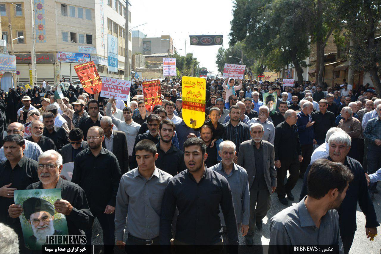 راهپیمایی ضد آمریکایی در کرمانشاه انجام شد