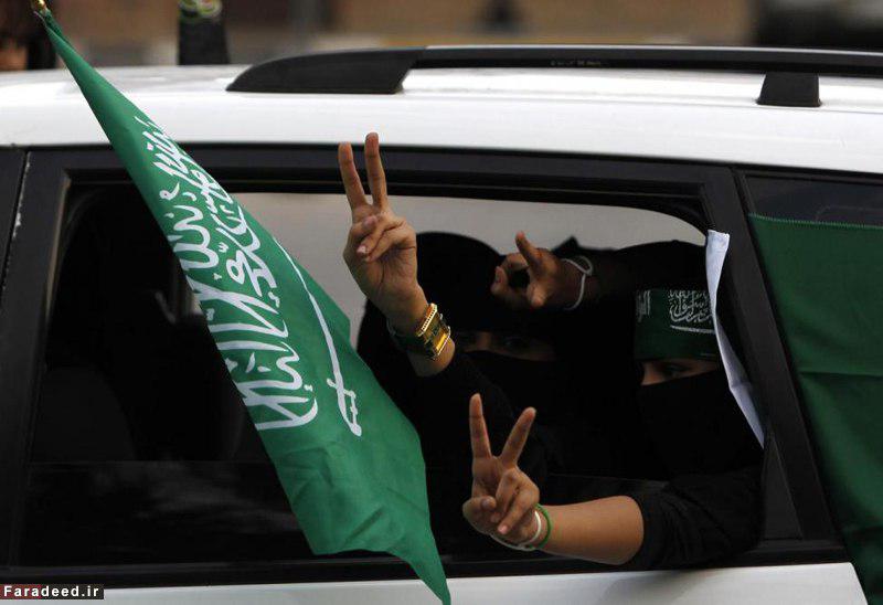 حمله مردان سعودی به زنان راننده