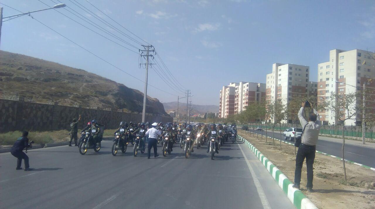 مانور شهری موتور سیکلت سواران قانونمند در مشهد